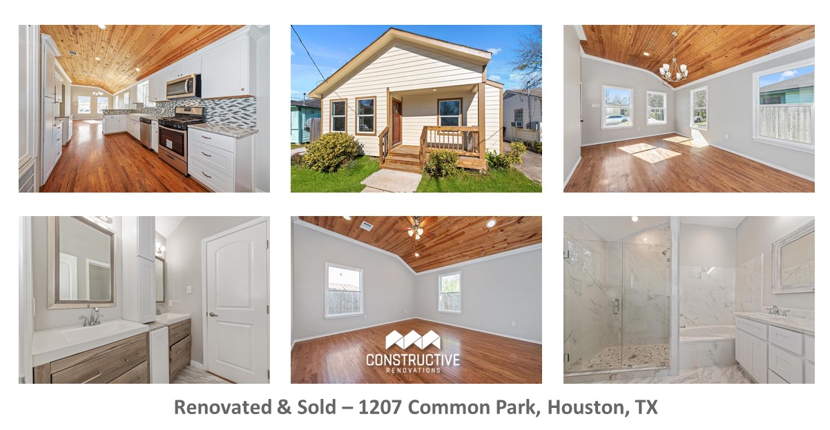 Renovated and Sold - 1207 Common Park, Houston, Tx